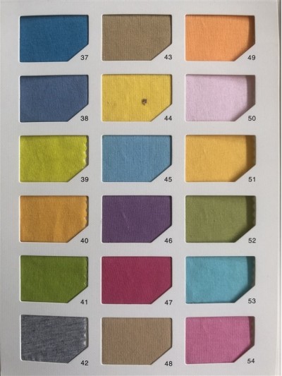 GZ-HS  21s 26s 32s 40s CVC平紋 門幅：185CM 成分：65%滌 35%棉  克重：180G 170G 150G 110G  側面照